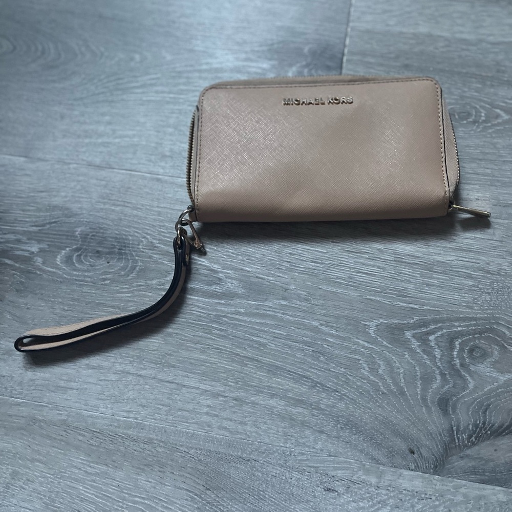Michael Kors Wristlet with Black Strap